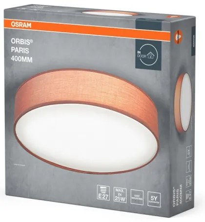 Osram - Plafonieră ORBIS PARIS 2xE27/25W/230V Ø 40 cm, maro