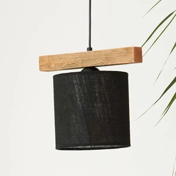 Lustră pe cablu Brilagi FOREST 1xE27/15W/230V pin/negru