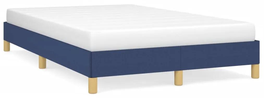 3269618 vidaXL Cadru de pat, albastru, 120x190 cm, material textil