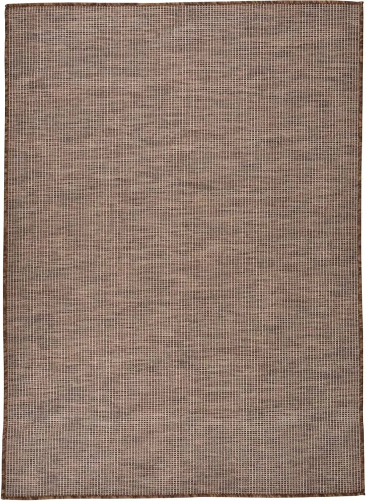 vidaXL Covor de exterior, maro, 200x280 cm, țesătură plată