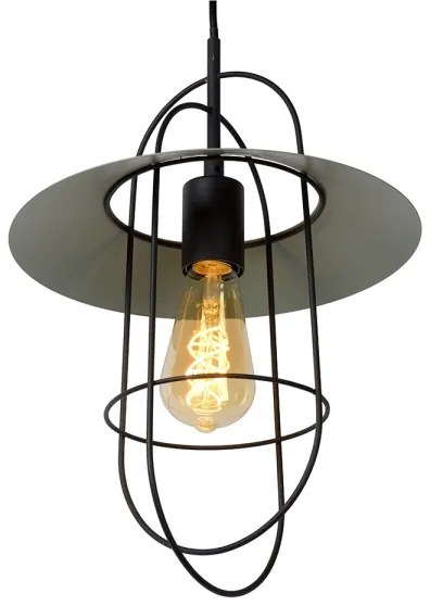 Lustră pe cablu MASSON 1xE27/40W/230V turcoaz Lucide 74309/01/37