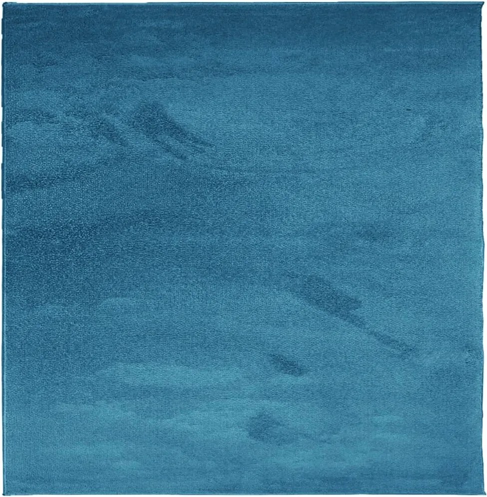vidaXL Covor „OVIEDO”, fire scurte, turcoaz, 120x120 cm