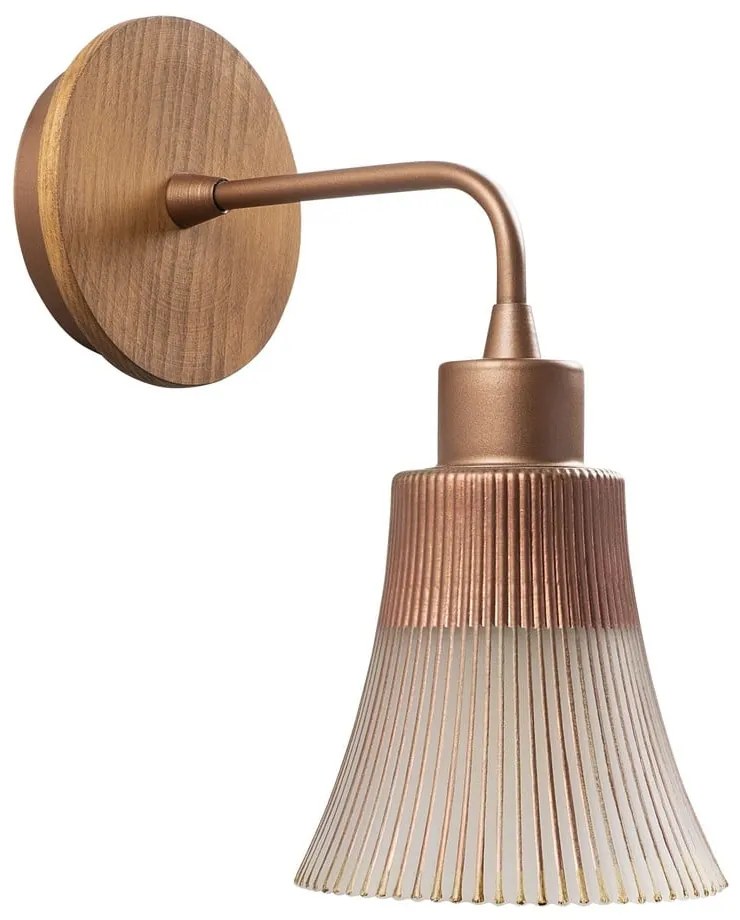 Aplică de perete arămie ø 13 cm Foca – Opviq lights