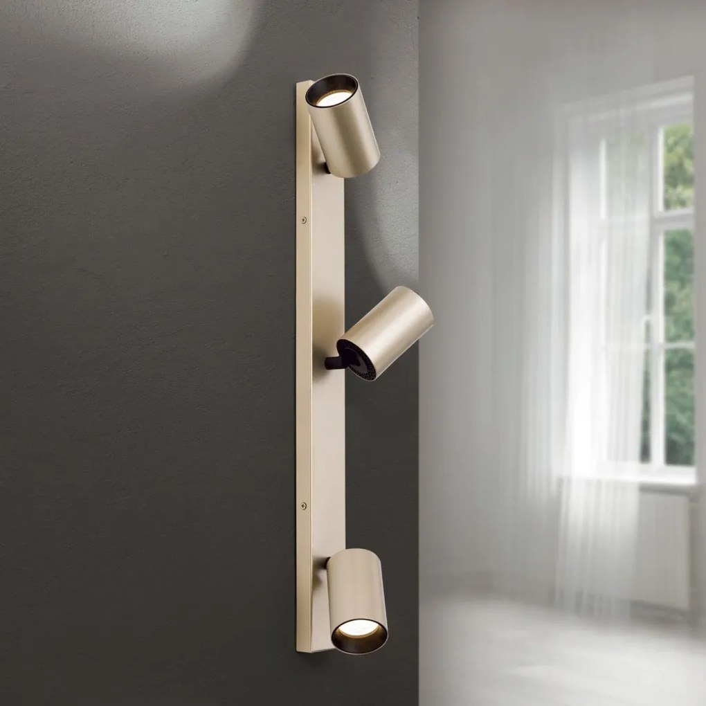 Aplica de perete/tavan cu Spoturi stil minimalist modern SEAN 3L auriu