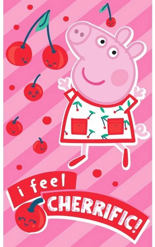 Purcelușa Peppa Cherrific prosop de mână, prosop de față, prosop 30x50 cm