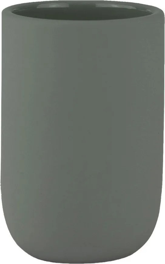 Suport pentru periuța de dinți verde din ceramică Lotus – Mette Ditmer Denmark