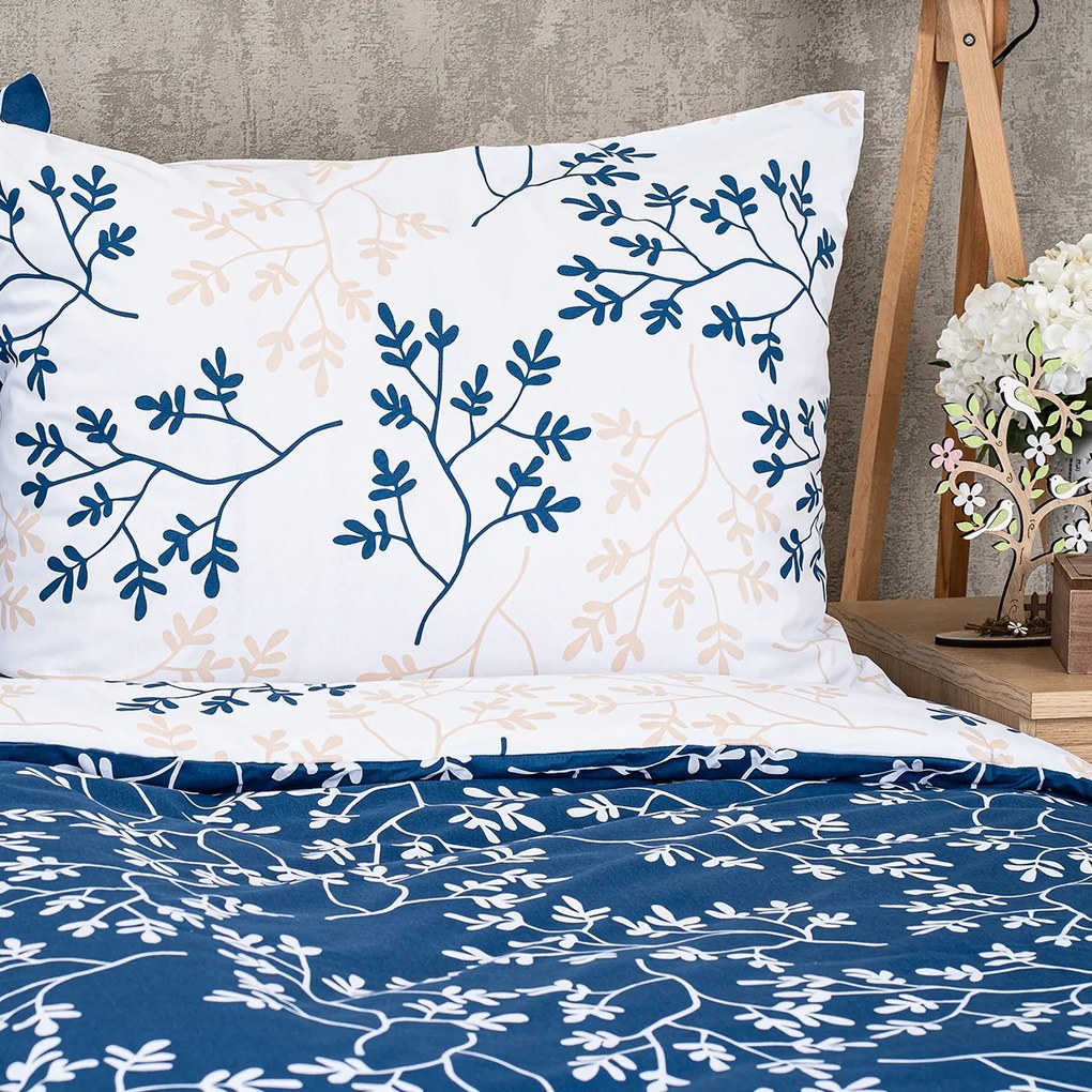 Lenjerie de pat din bumbac 4Home Harmony albastru,140 x 200 cm, 70 x 90 cm, 140 x 200 cm, 70 x 90 cm