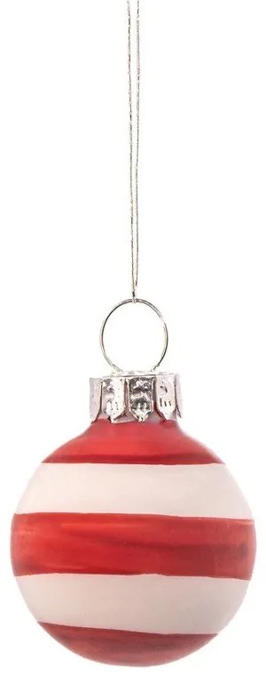 Globuri de Crăciun lucrate manual 12 buc. din sticlă ø 3 cm Mini Bauble – Sass &amp; Belle