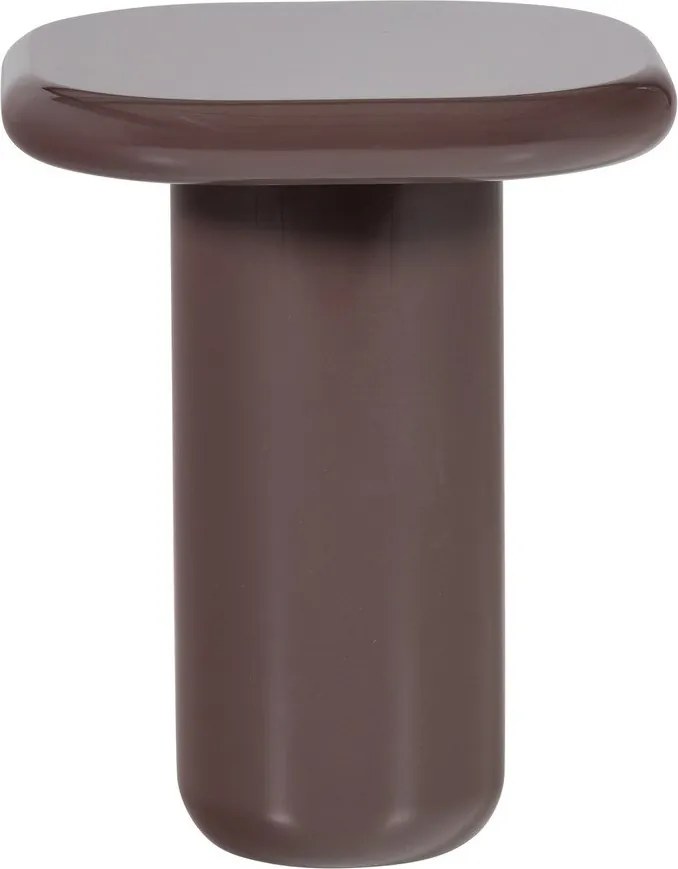 Măsuță auxiliară cu aspect lucios 50x50 cm Zava – WOOOD