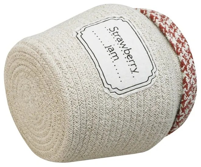 Coș de jucării pentru copii crem din material textil ø 20x23 cm Jam Jar – Lorena Canals