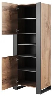 Dulap cu rafturi Empora (Stejar wotan + antracit) . 1104632