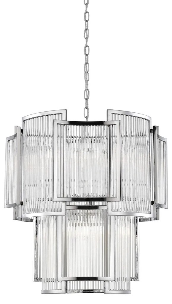 Lustra, Candelabru elegant design modern SERGIO crom P0528-08A-F4AC ZL