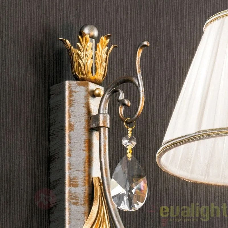 Aplica de perete LUX super eleganta cu 1 brat Miramare WA 2-1301/1 OR silver-goldOR