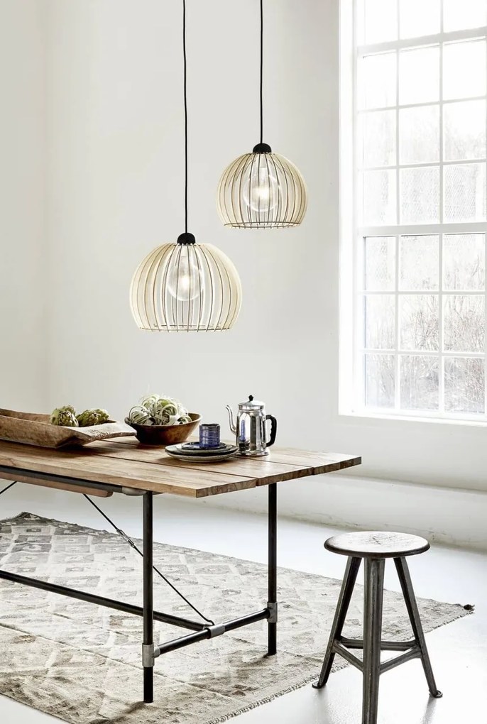 Lustra, Pendul lemn design nordic Chino 30 84833014 NL