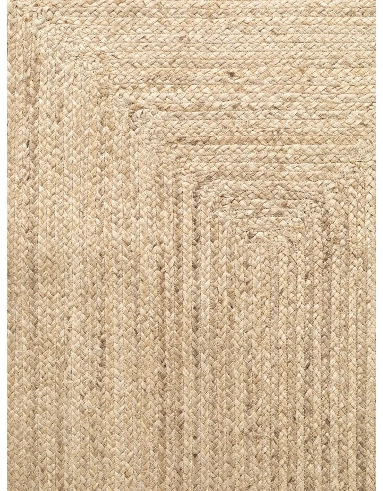 Covor tip traversă culoare naturală deschisă reversibil, țesut manual din iută 80x200 cm Sharmila Natural White – Hanse Home
