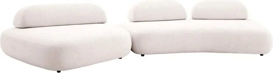 Canapea fixa design LUX din 2 module Residenza, Lyssa off-white