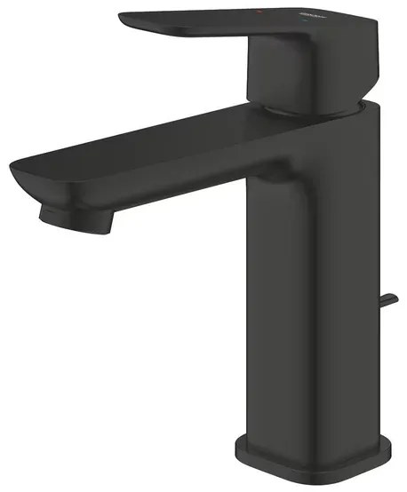 Baterie lavoar monocomanda Grohe Cubeo M cu ventil Pop-Up negru mat