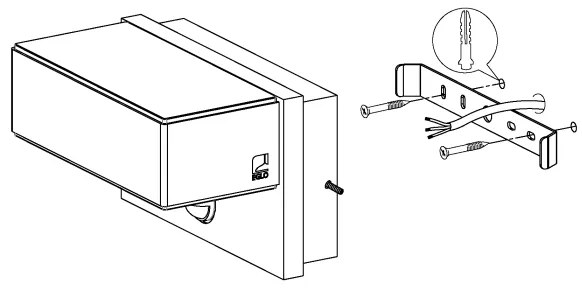 Eglo 97159 - LED Aplica perete exterior cu senzor AZZINANO 2xLED/5,6W/230V