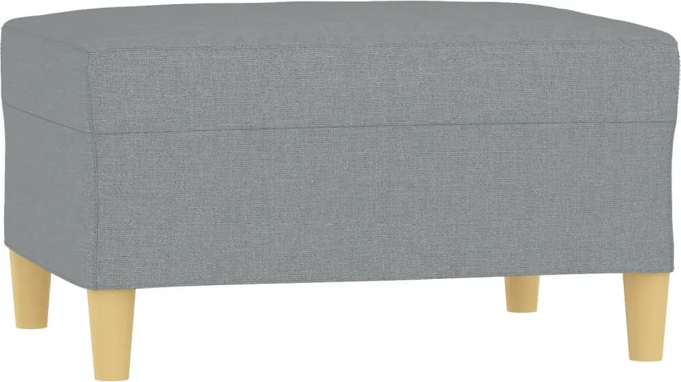 vidaXL Taburet, gri deschis, 70x55x41 cm, material textil