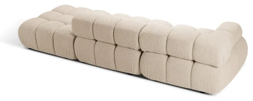 Canapea modulară bej cu tapițerie din țesătură bouclé 288 cm Bellis – Micadoni