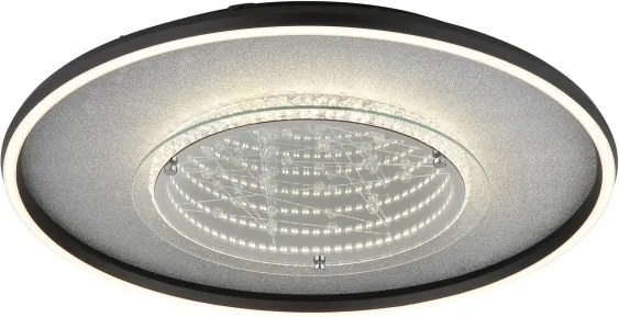 Globo 68288D3 - Lampă de tavan LED MIRRORA 40W/230V, diam. 51,5 cm, neagră