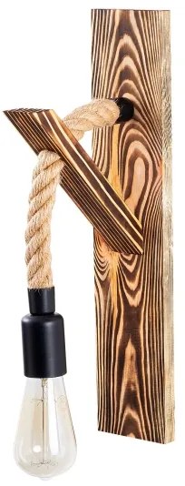 Aplica de perete EREBOS 1xE27/40W/230V maro