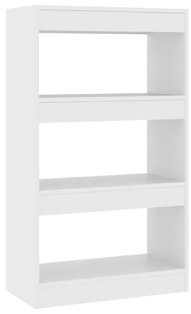 811655 vidaXL Bibliotecă/Separator cameră, alb, 60x30x103 cm, PAL