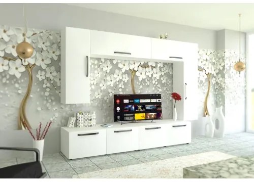 Living Armonia V1 MDF Alb Lucios - cu manere