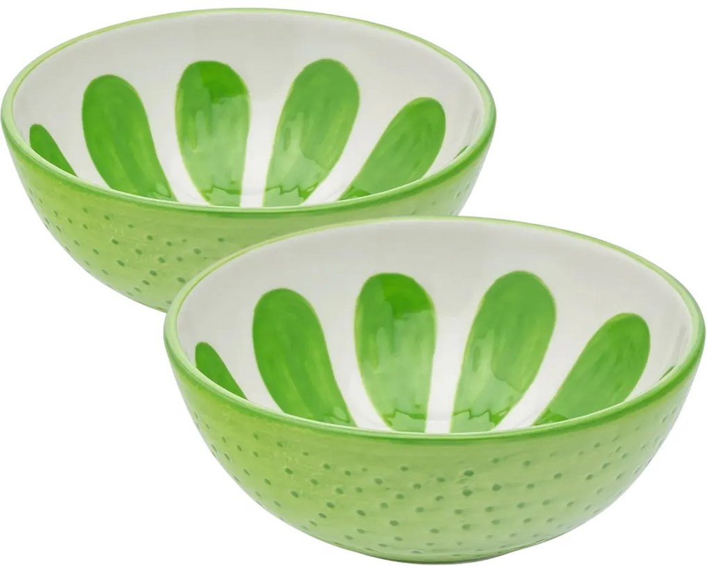 Altom Set de boluri din ceramică Tropicana lime12,5 cm, 2 buc.