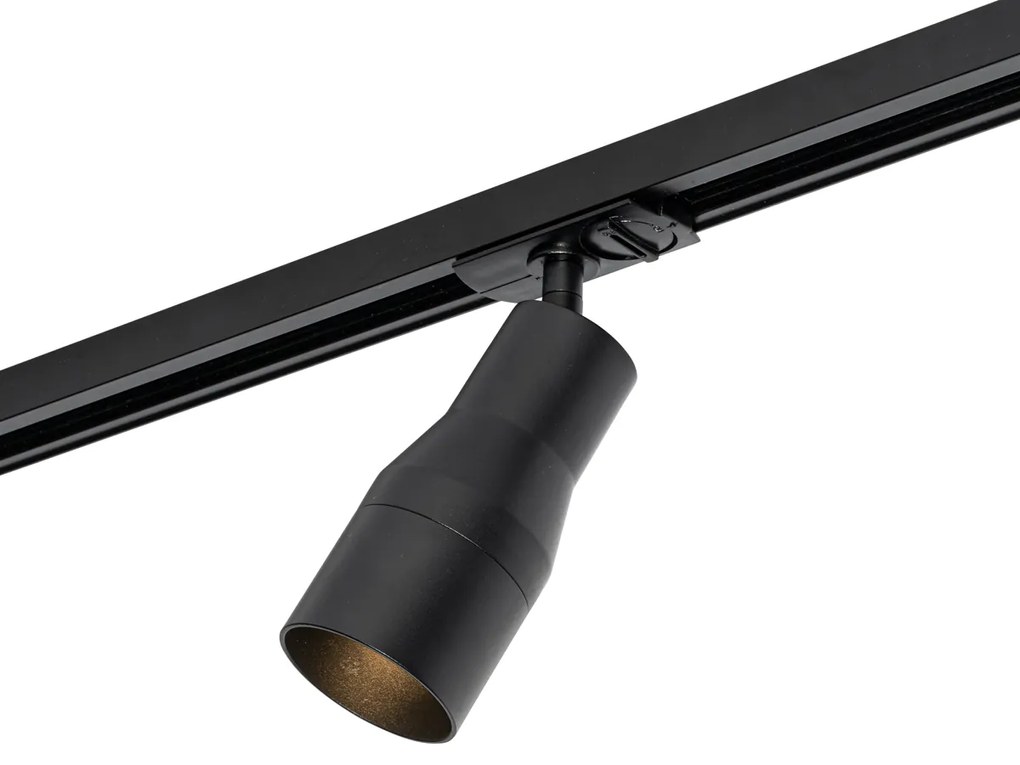 Spotlight modern negru pentru sistem de șine monofazat - Iconic Kohua