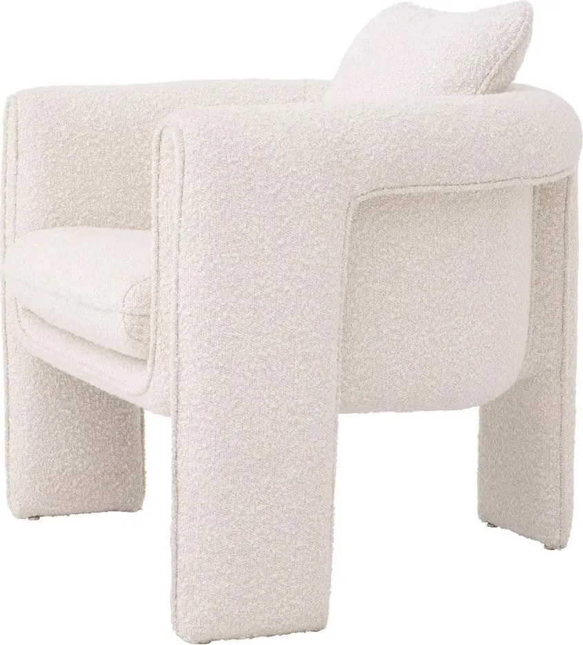 Fotoliu LUX design elegant Toto, Boucle cream