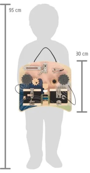 Tablă motrică cu încuietori și elemente rotative Small Foot