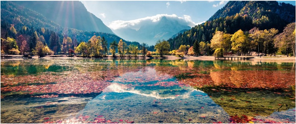 Tablou - Lacul Jasna, Gozd Martuljek, Alpii Iulieni, Slovenia (120x50 cm)