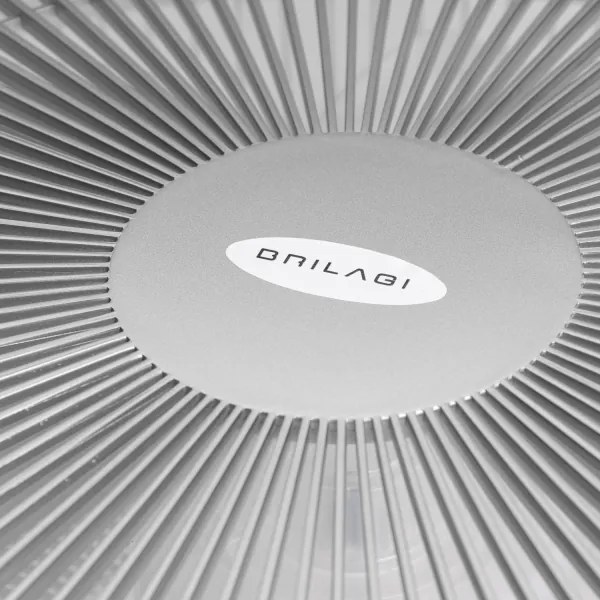 Plafonieră LED dimabilă cu ventilator Brilagi AURA LED/38W/230V argintiu + telecomandă