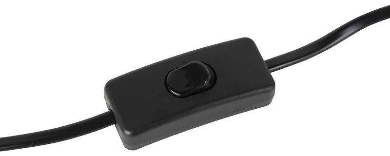 Lampă de masă retro neagră cu bronz - Milou