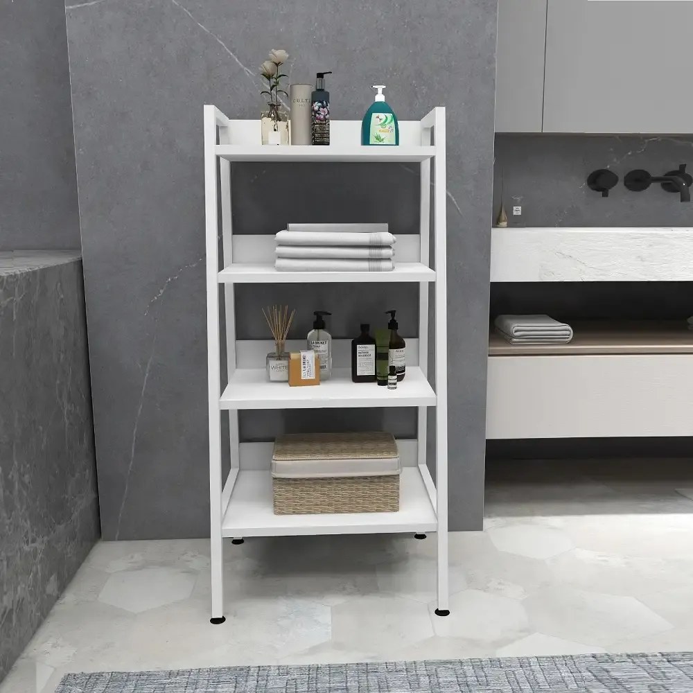 Dulapior cu etajere pentru baie si bucatarie, alb, 100  cm