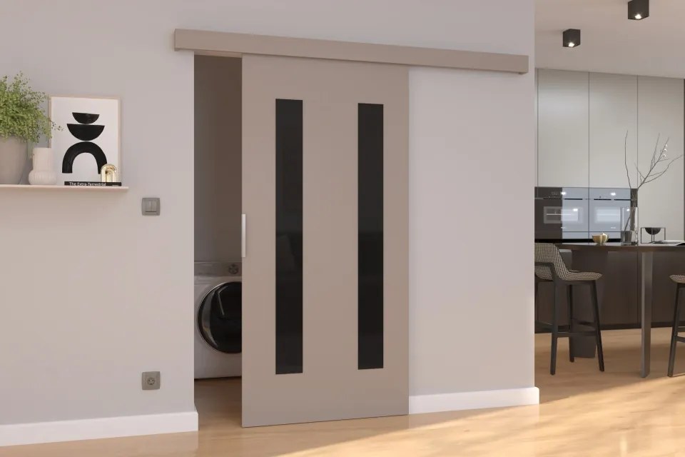 Ușă glisantă montată pe perete HERS – 76x205 cm – Cașmir