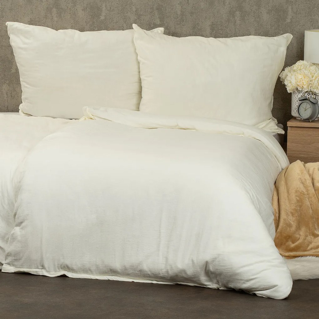 Lenjerie de pat Muselină 4Home Beige, 140 x 200 cm, 70 x 90 cm