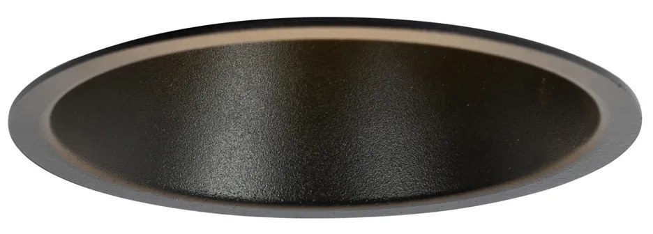 Set de 6 spoturi incastrate negre GU10 70mm IP44 - Dept