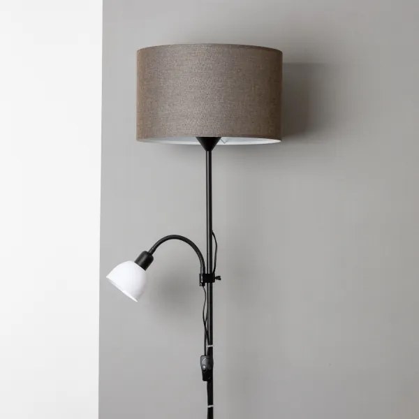 Brilagi - Lampadar CERIA 1xE27/100W/230V + 1xE14/25W negru/maro