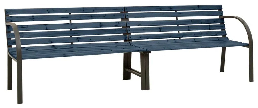 317124 vidaXL Bancă dublă de grădină, gri, 241 cm, lemn de brad chinezesc