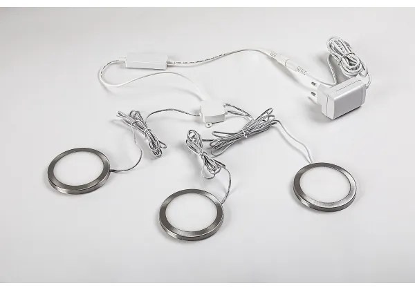 SET 3x corp de iluminat LED dimabil pentru dulapuri Rabalux 78043 SOCAVI 3xLED/1W/230V 4000K