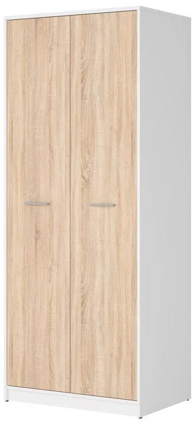 Dulap de haine Nepo Plus 33 (alb + stejar sonoma) . Promo -31%. 1098424