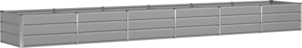 vidaXL Jardinieră Gri deschis 480 x 80 x 45 cm Oțel