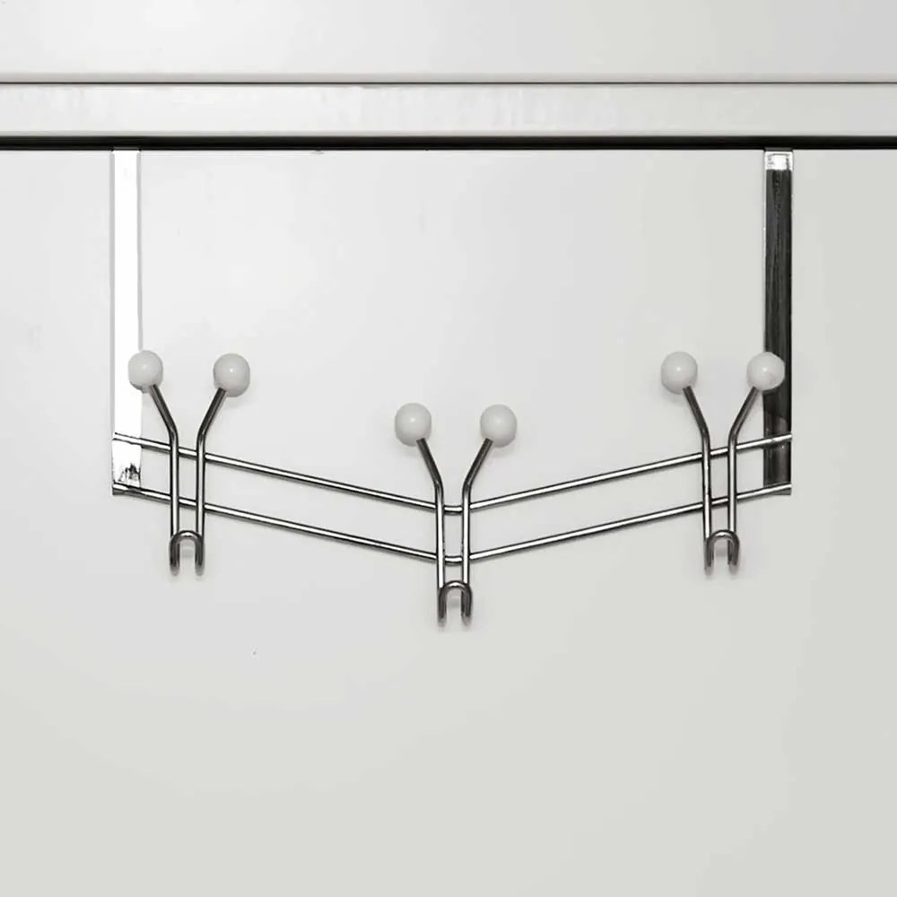 CUIER, 20X50X6 CM, 3 AGATATORI, CULOARE ARGINTIU, METAL