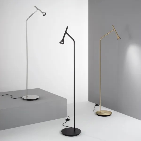 Ideal Lux - Lampă de podea LED DIESIS, 4,5 W, 230 V, CRI 95, crom mat
