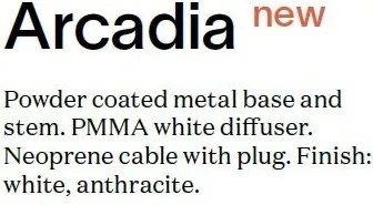 Veioaza exterior IP65 ARCADIA TL1 BIANCO