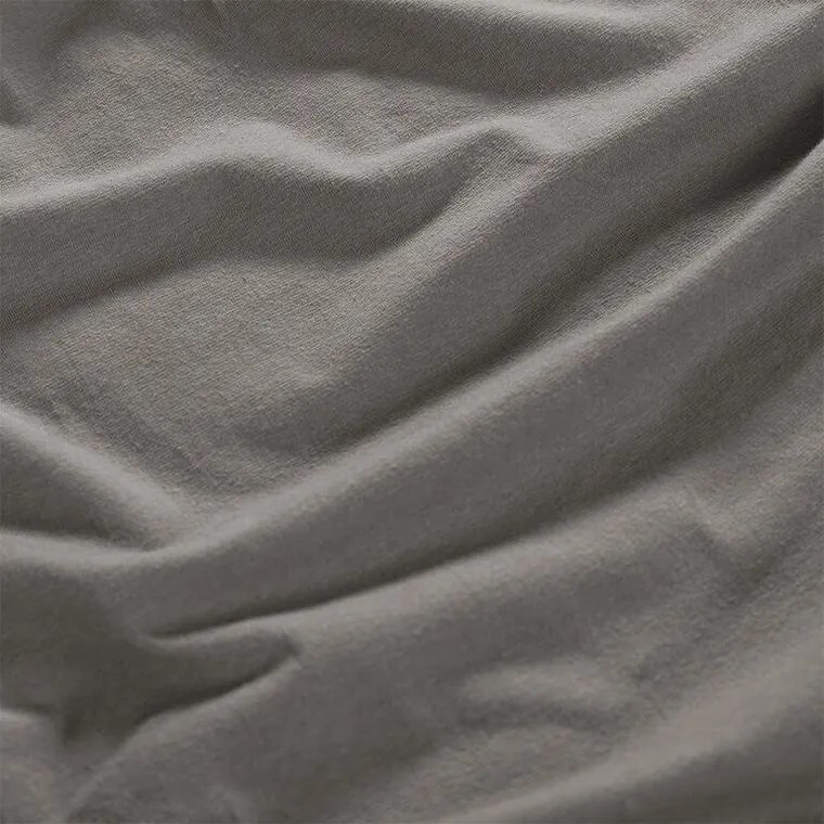 decoDoma Cearșaf elastic jersey cu elastan antracit 90 x 200 cm