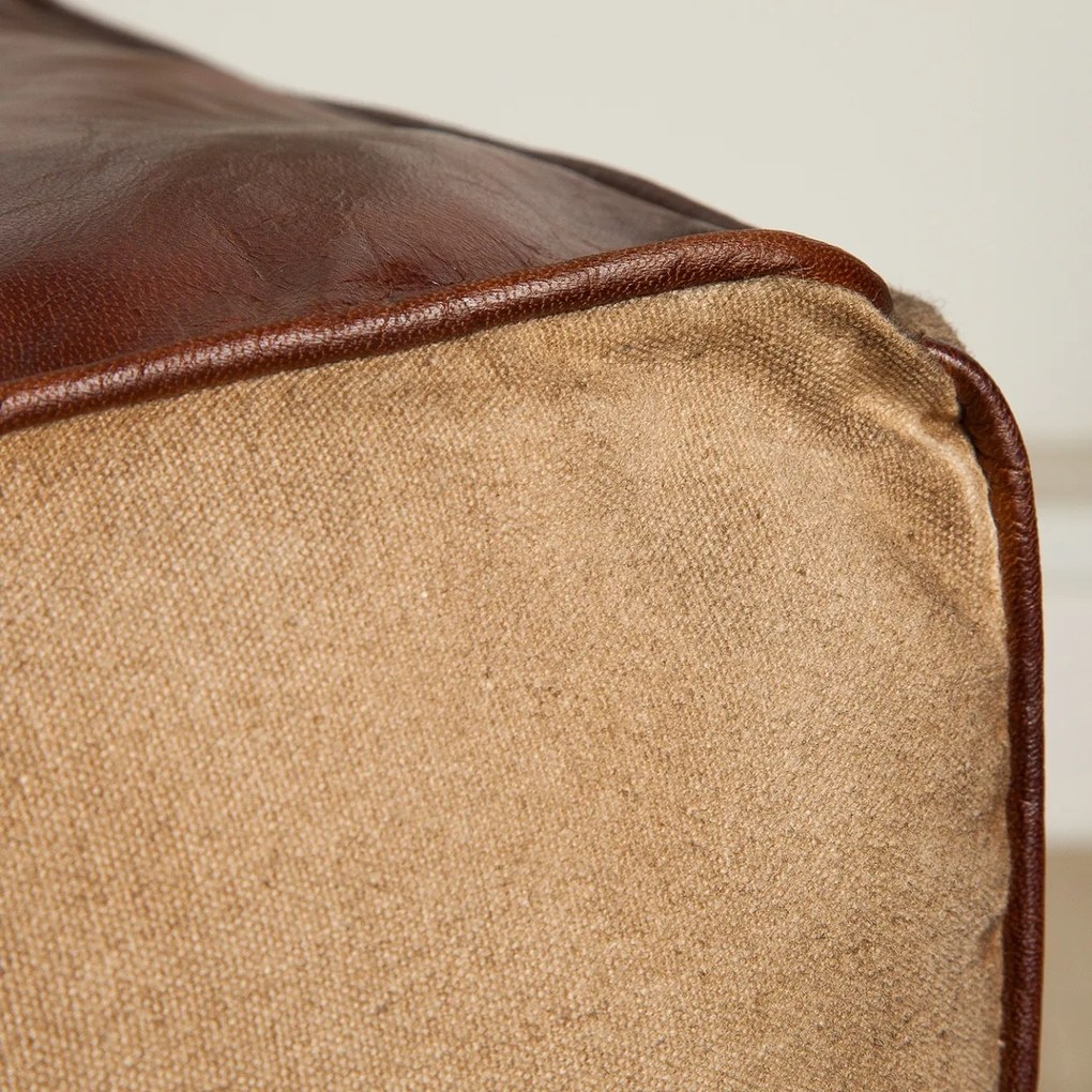 Taburete design Retro Mustang 45cm, piele maro/ in A-39525 VC