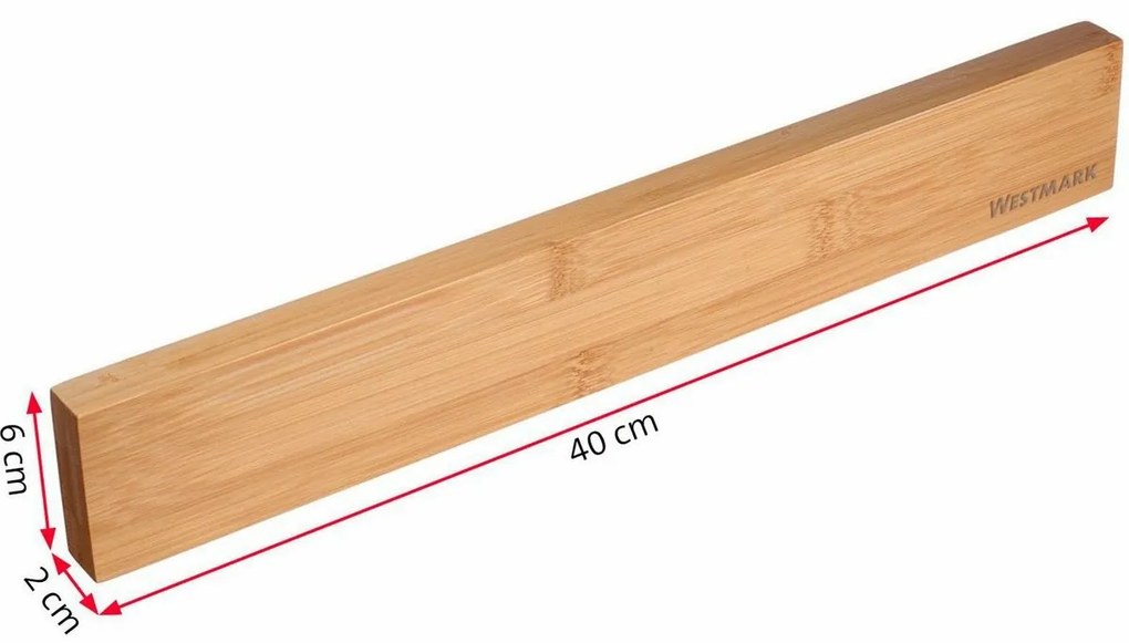 Șină magnetică pentru cuțite Westmark NATURE, 40 x6 x 2 cm